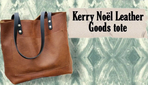 Kerry Noël Leather Goods Honey Leather Tote Review by @MomLifeandMayhemwithMia