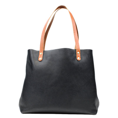 Black and Tan Large Leather Tote by Kerry Noël.