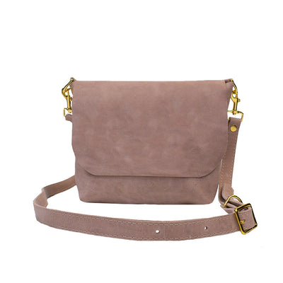 Custom Made Leather Handbags in Blush Full Grain Leather by Kerry Noel.