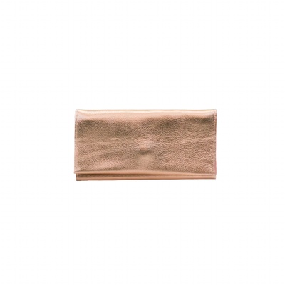 Women's  Leather Wallet in Rose Gold by Kerry Noël.