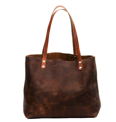 Tan Large Leather Tote by Kerry Noël.