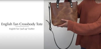 Tan Leather Crossbody Tote | Kerry Noël