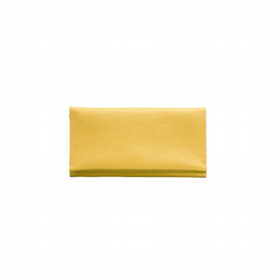 Women's  Leather Wallet in Canary Yellow by Kerry Noël.