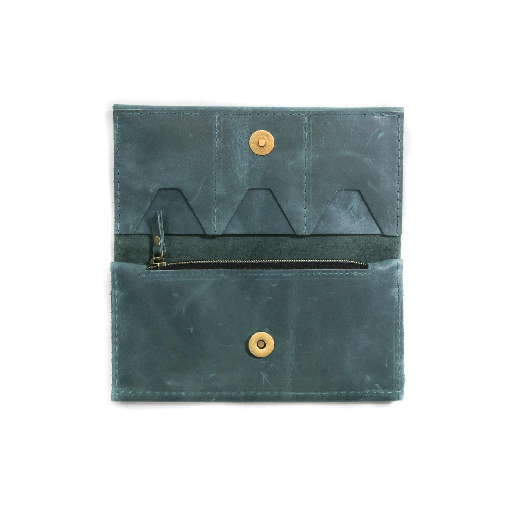 Small Leather Envelope Crossbody Purse Distressed Navy