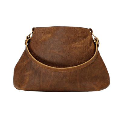 Genuine Leather Hobo Handbags in Honey Full Grain Leather by Kerry Noel. 