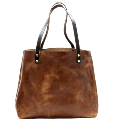 Saddle Brown Large Leather Tote by Kerry Noël.