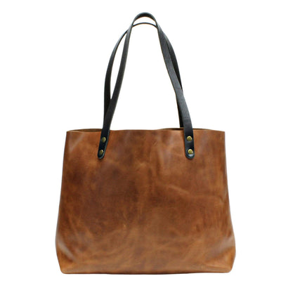 Tan Pullup Extra Large Leather Tote by Kerry Noël.